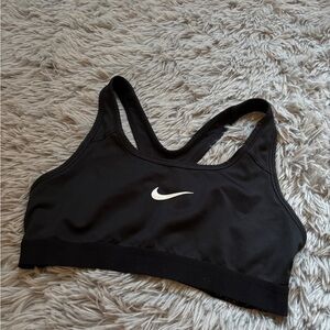 Nike Women's Black Sports Bra with Racerback design - S